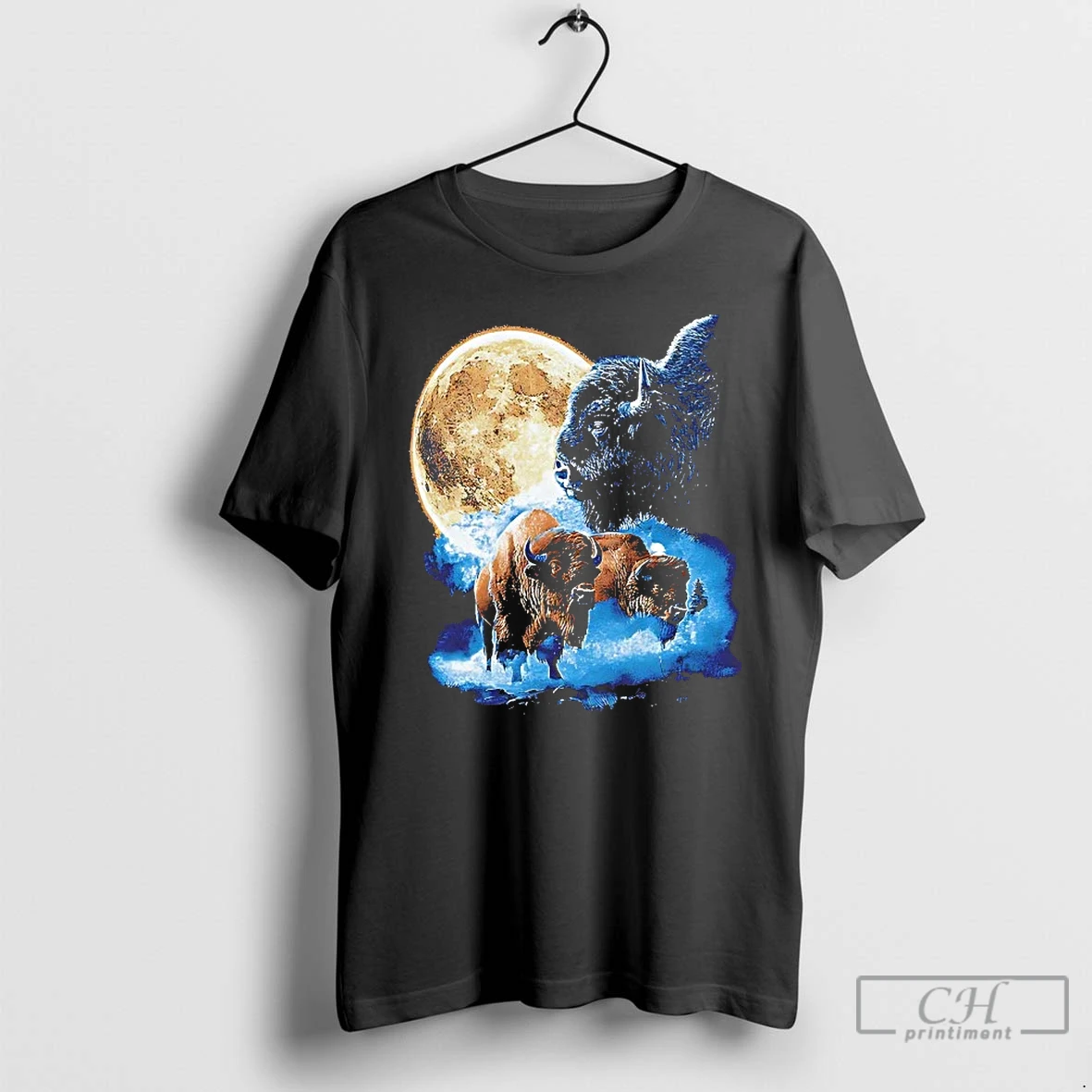 Classic Buffalo Wolfpack Under Moon T Shirts Hoodie