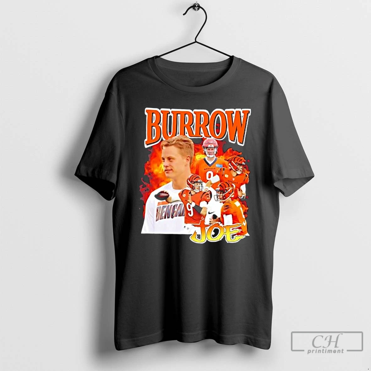 Classic Burrow Joe Cincinnati Bengals Football Graphic T Shirts Hoodie