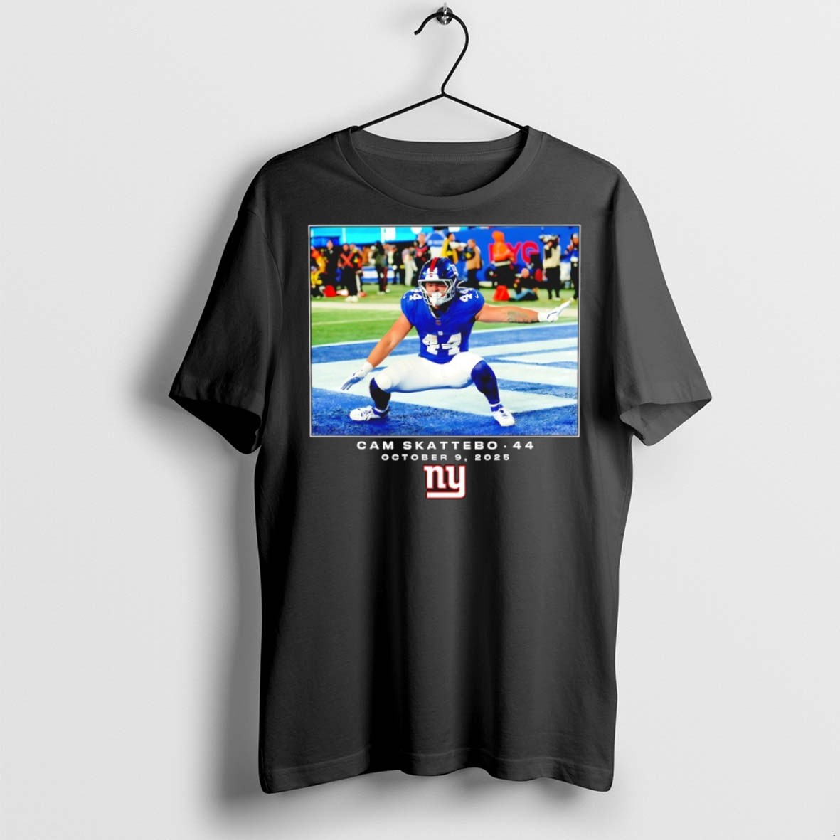 Classic Cam Skattebo New York Giants Nfl Flash Features Week 6 T Shirts
