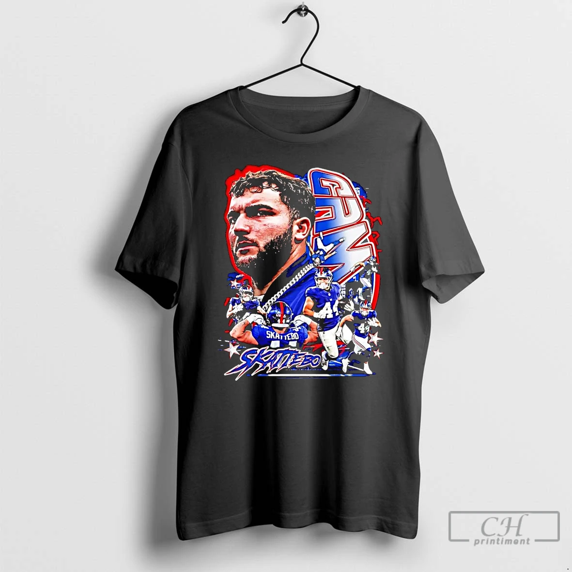 Classic Cameron Skattebo Picture Collage New York Giants T Shirts Hoodie