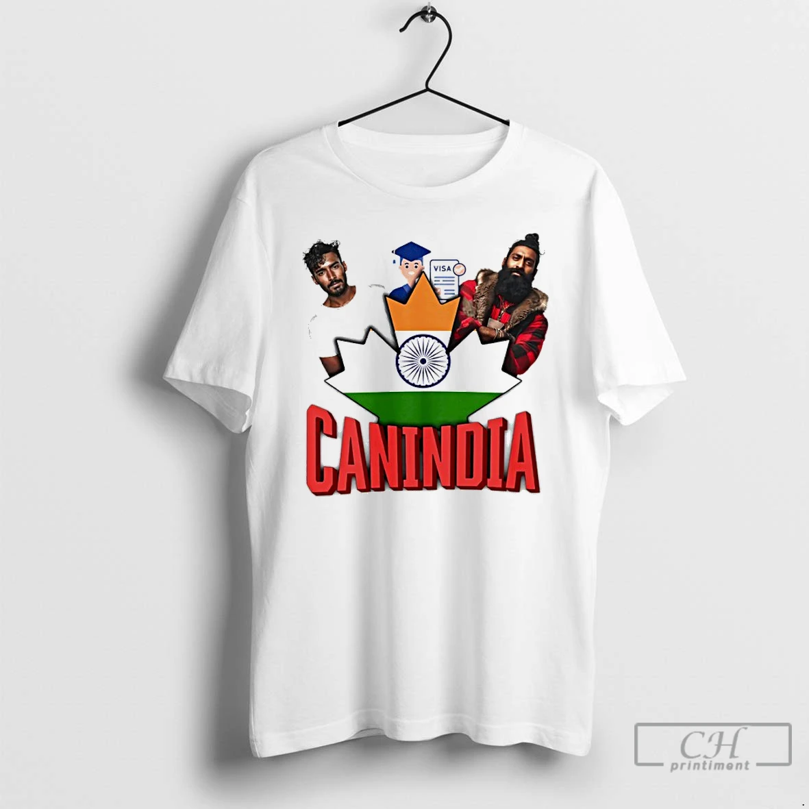 Classic Canindia Visa Flag T Shirts Hoodie