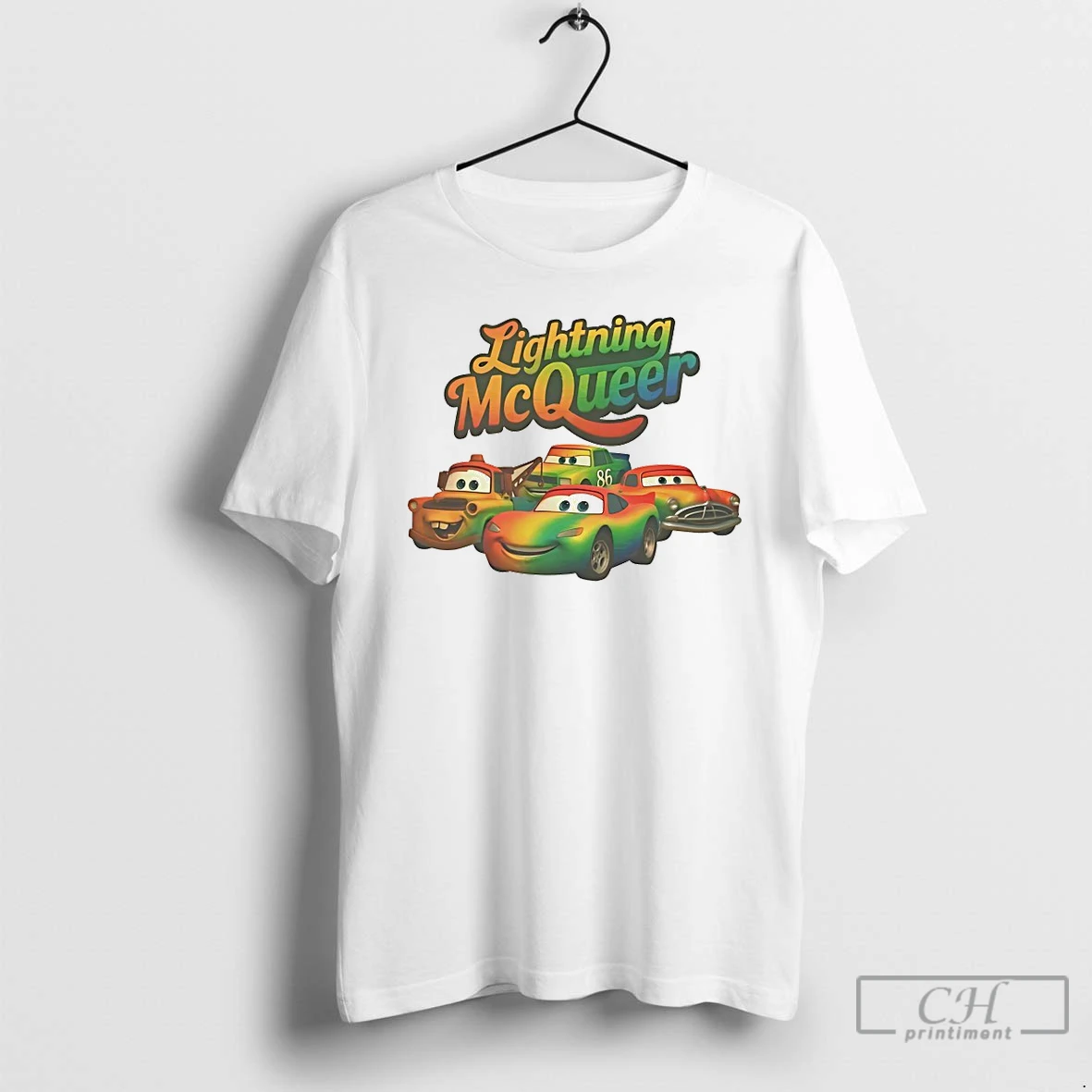 Classic Cars Pixar Lightning Mcqueer T Shirts Hoodie