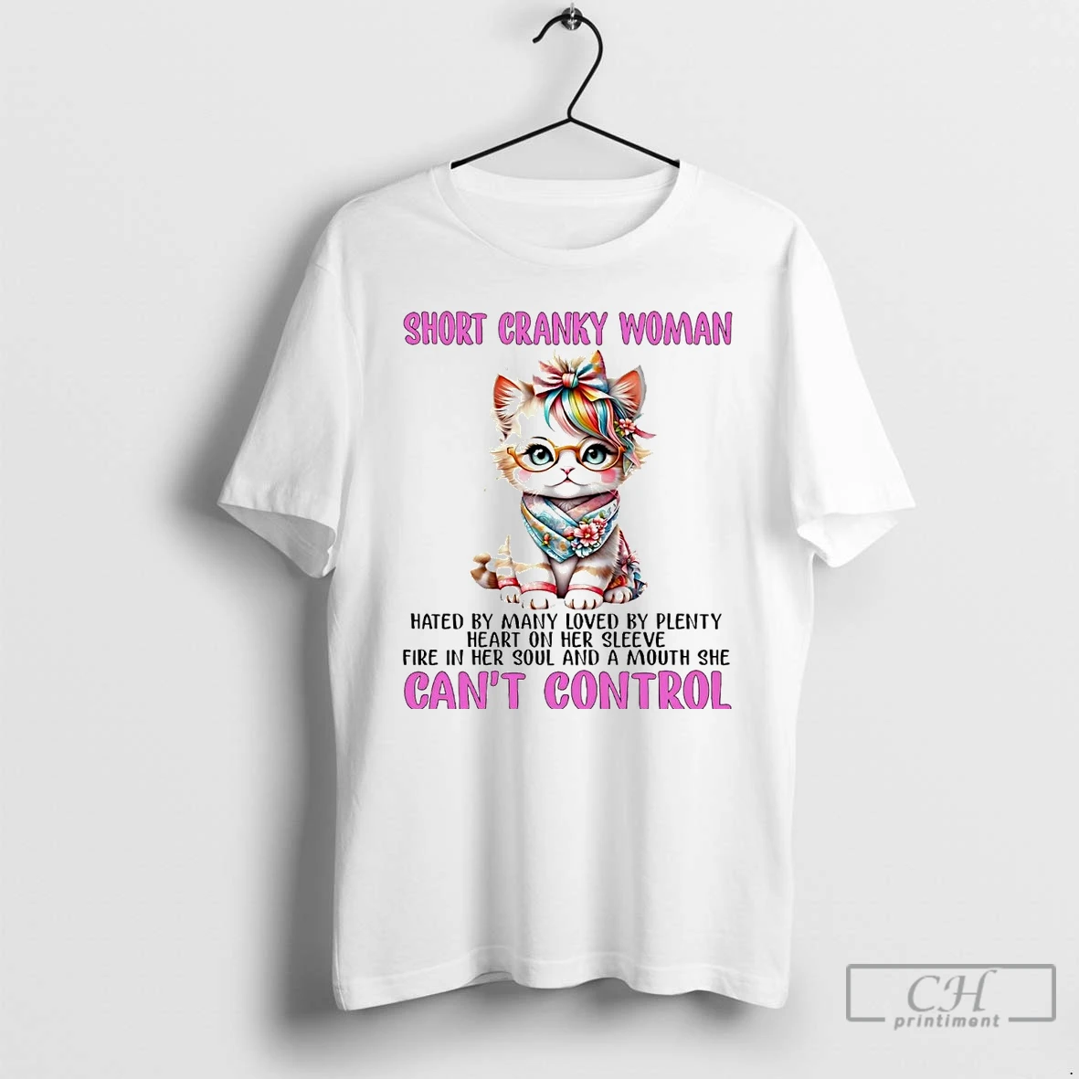 Classic Cat Short Cranky Woman Fire In Her Soul And A Mouth She Cant Control T Shirts Hoodie