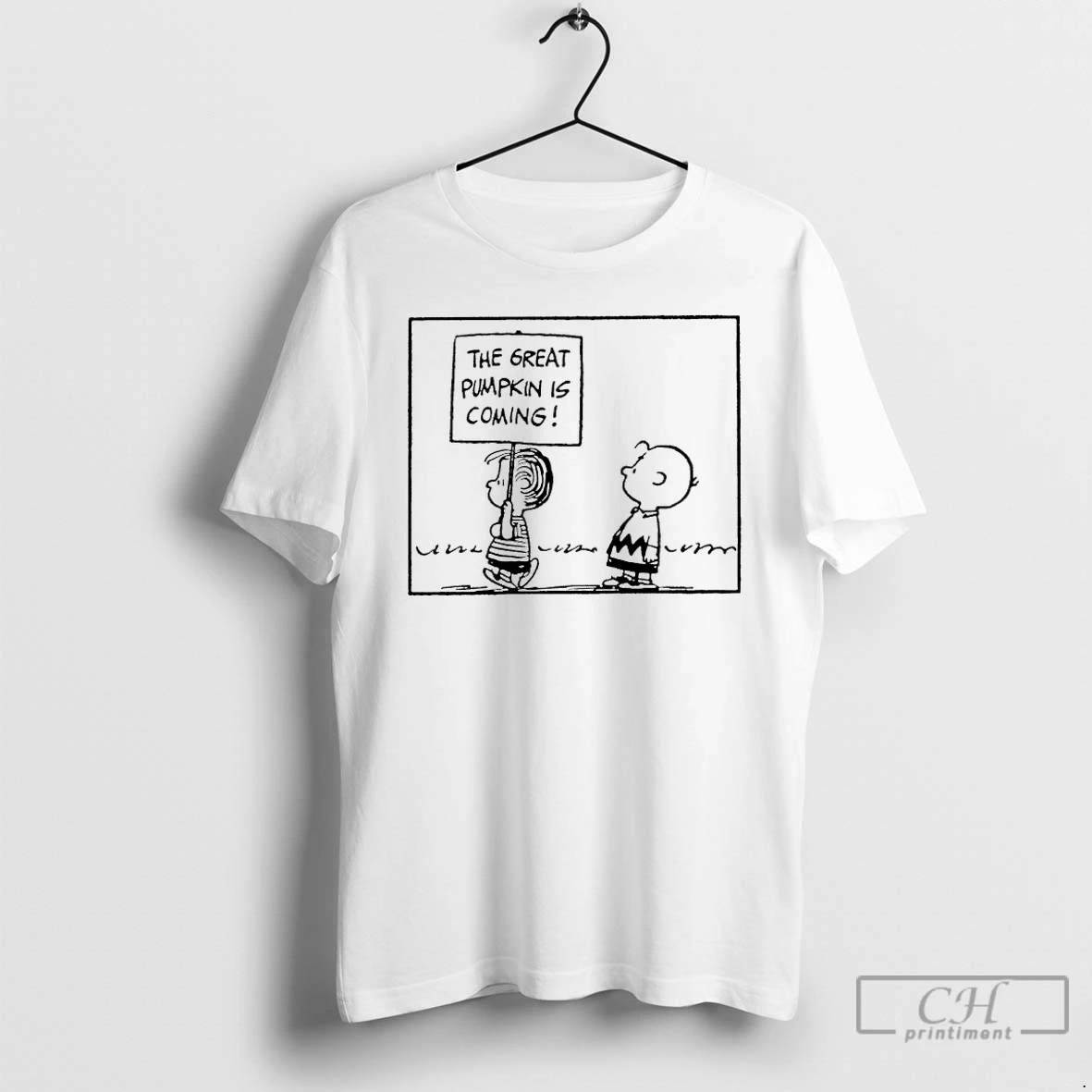 Classic Charlie Brown And Linus Van Pelt The Great Pumpkin Is Coming T Shirts Hoodie