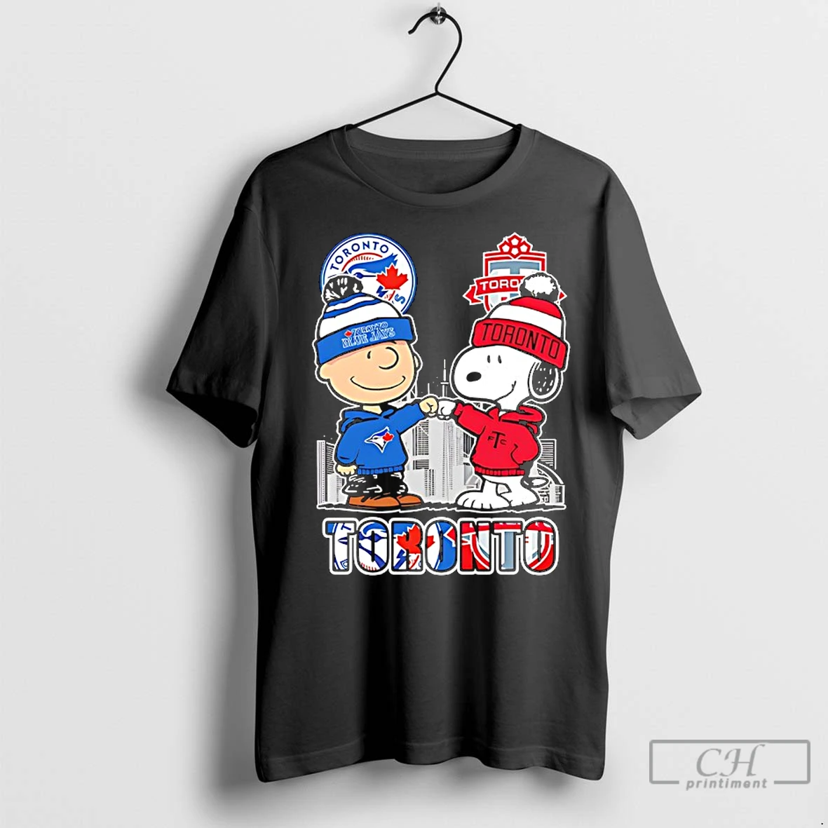 Classic Charlie Brown And Snoopy X Toronto Blue Jays And Toronto Fc T Shirt