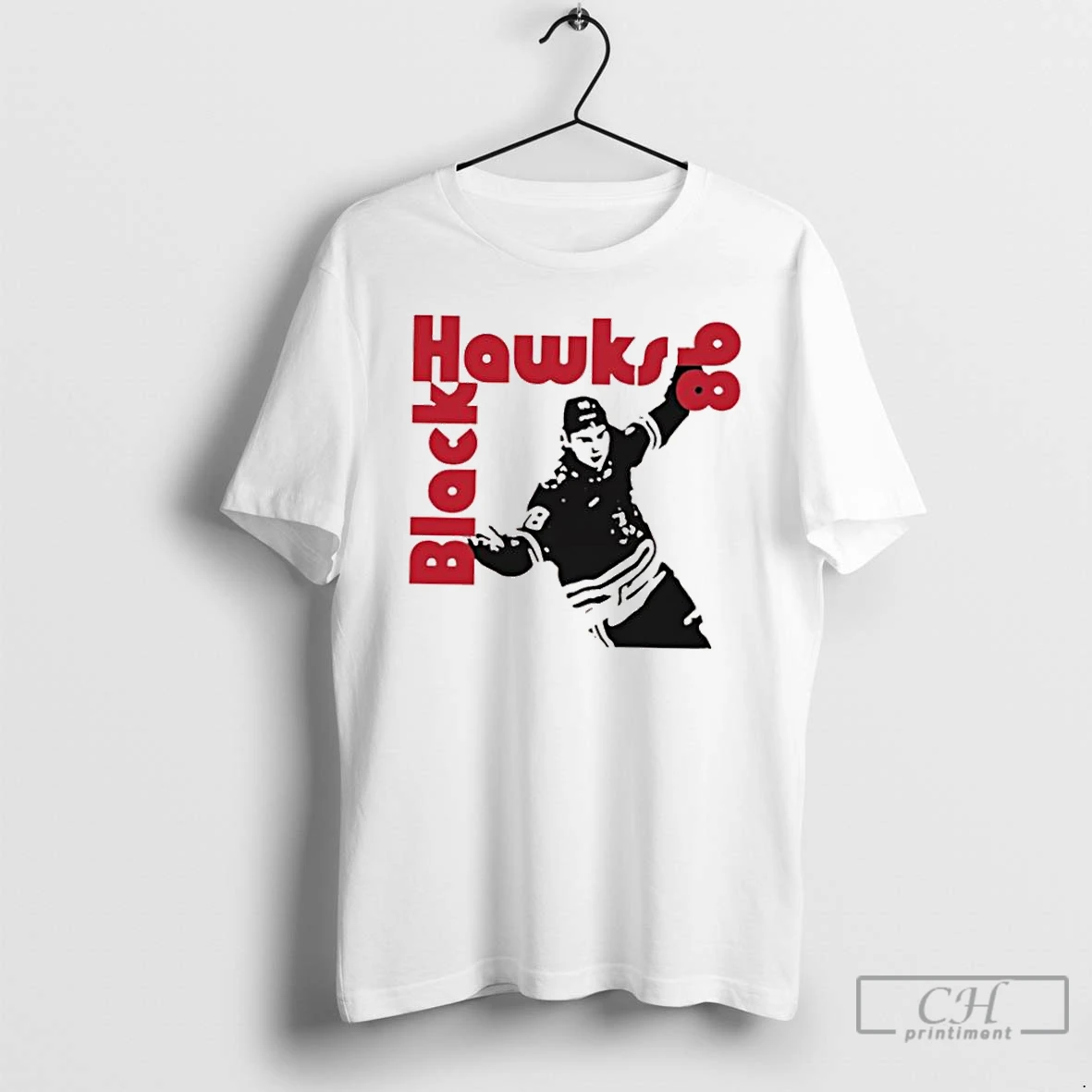 Classic Chicago Blackhawks 98 Black Hawks Hockey Player T Shirts Hoodie
