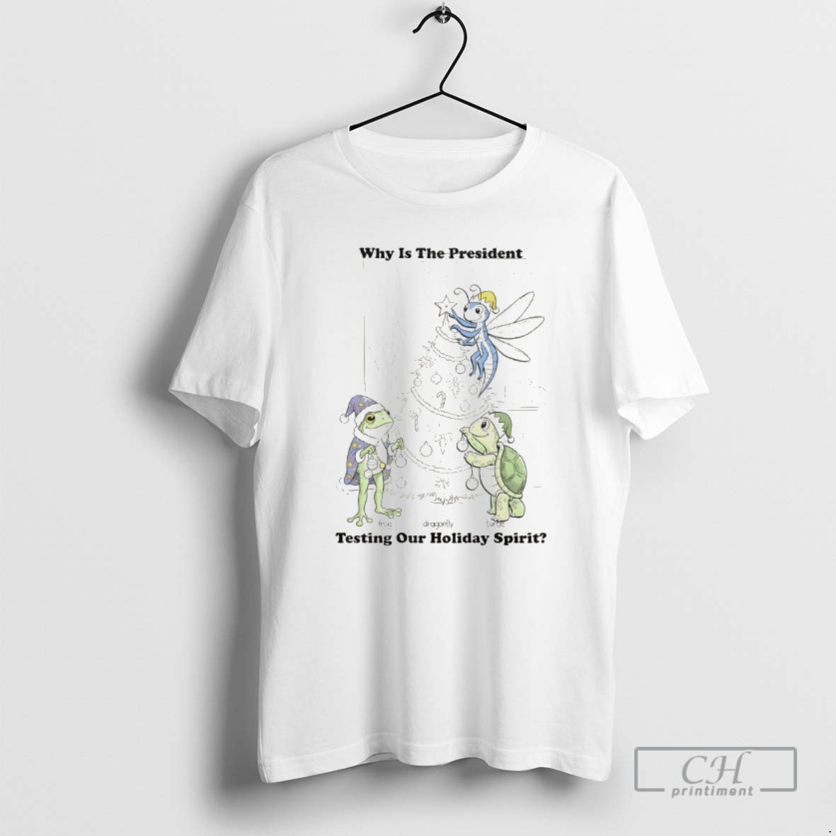 Classic Christmas Fdt Frog Dragonfly Turtle Why Is The President Testing Our Holiday Spirit Shirt Sweater