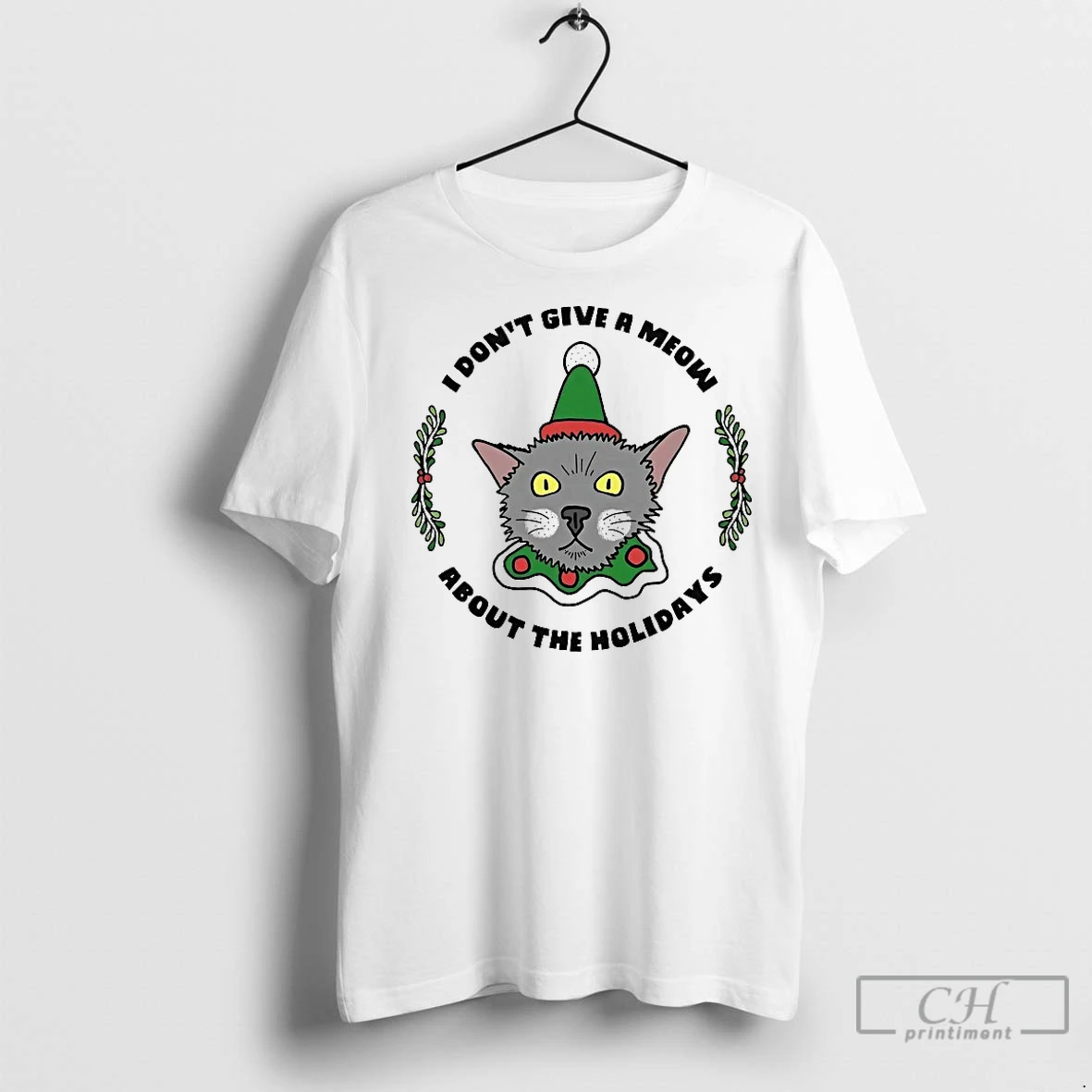 Classic Chupie Chupacabra I Dont Give A Meow About The Holidays T Shirt
