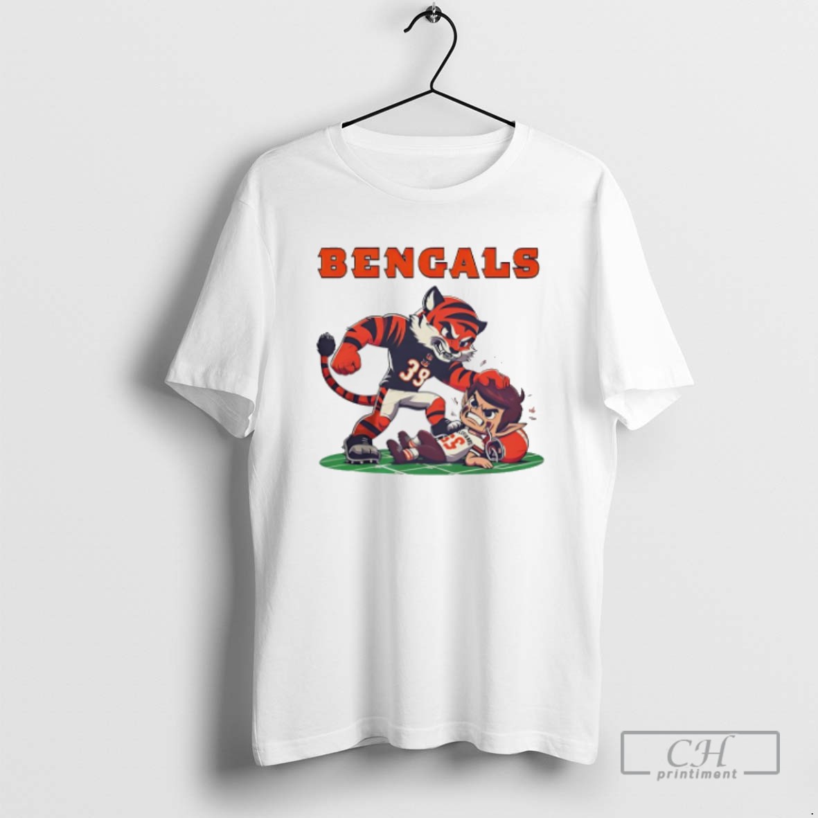Classic Cincinnati Bengals Vs Cleveland Browns Nfl Season 2025 Mascot T Shirts