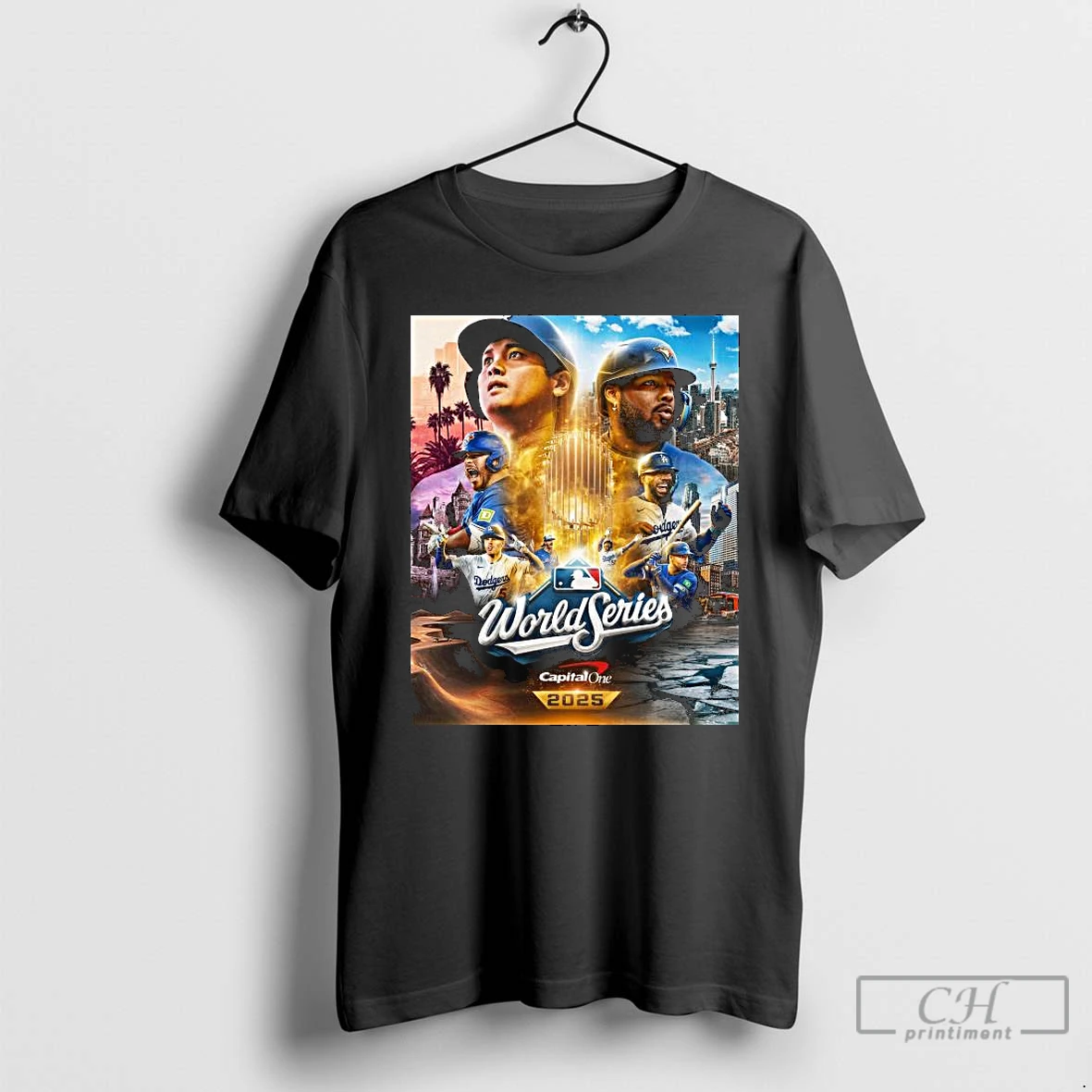 Classic Classic Toronto Blue Jays Vs Los Angeles Dodgers 2025 World Series Matchup Long Sleve T Shirts Hoodie