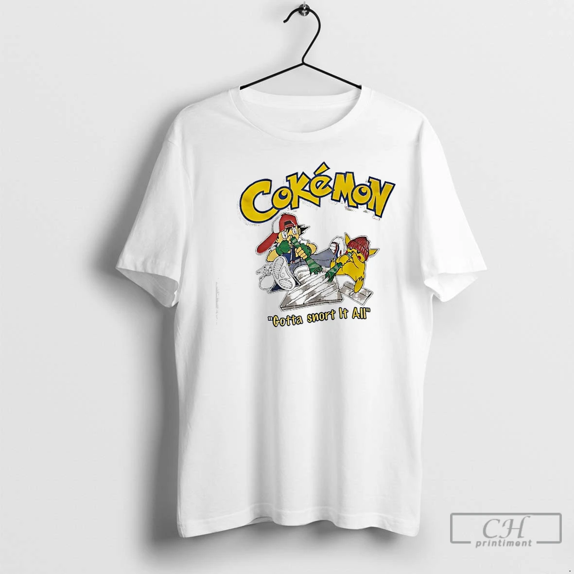Classic Cokemon Gotta Snort It All T Shirt