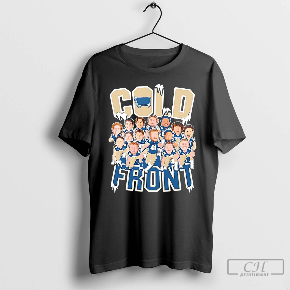 Classic Cold Front Team Caricature T Shirts Hoodie