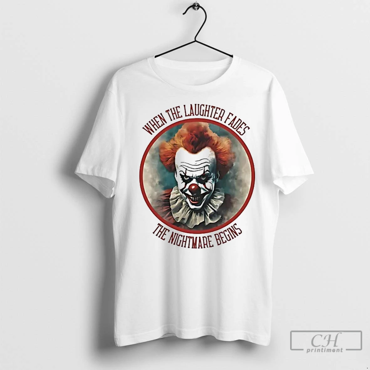 Classic Crackles The Clown When The Laughter Fades The Nightmare Begins T Shirt