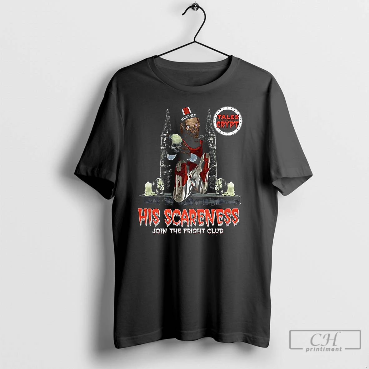 Classic Crypt Keeper Tales From The Crypt His Scareness Join The Fright Club Halloween T Shirts Hoodie