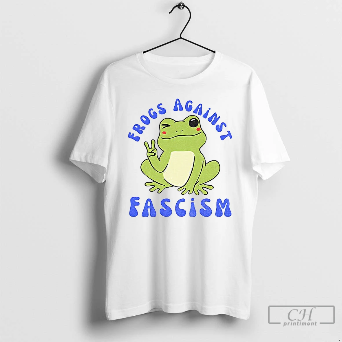 Classic Cute Frog Against Fascism Meme T Shirts Hoodie