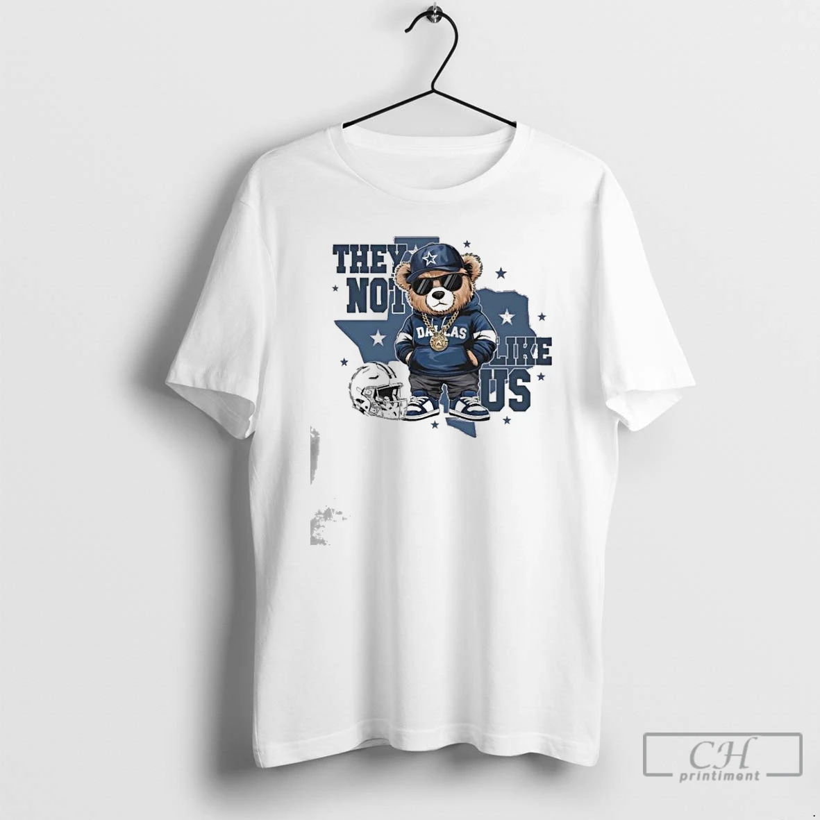 Classic Dallas Cowboys Mascot Fan They Not Like Us Map T Shirts Hoodie