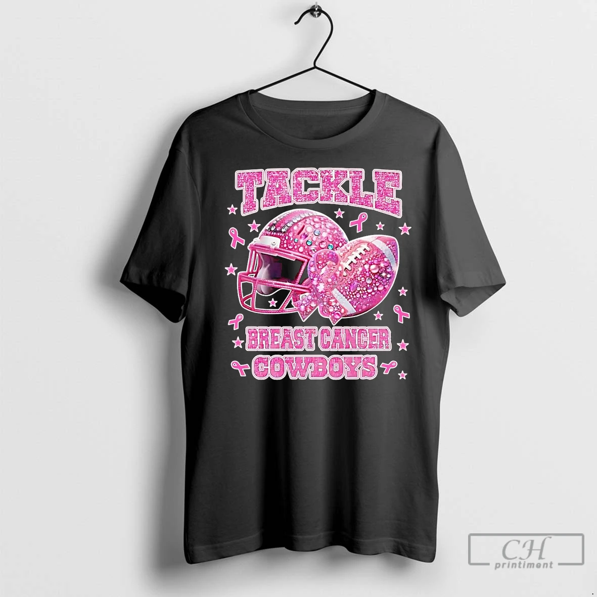 Classic Dallas Cowboys Tackle Breast Cancer Awareness T Shirt