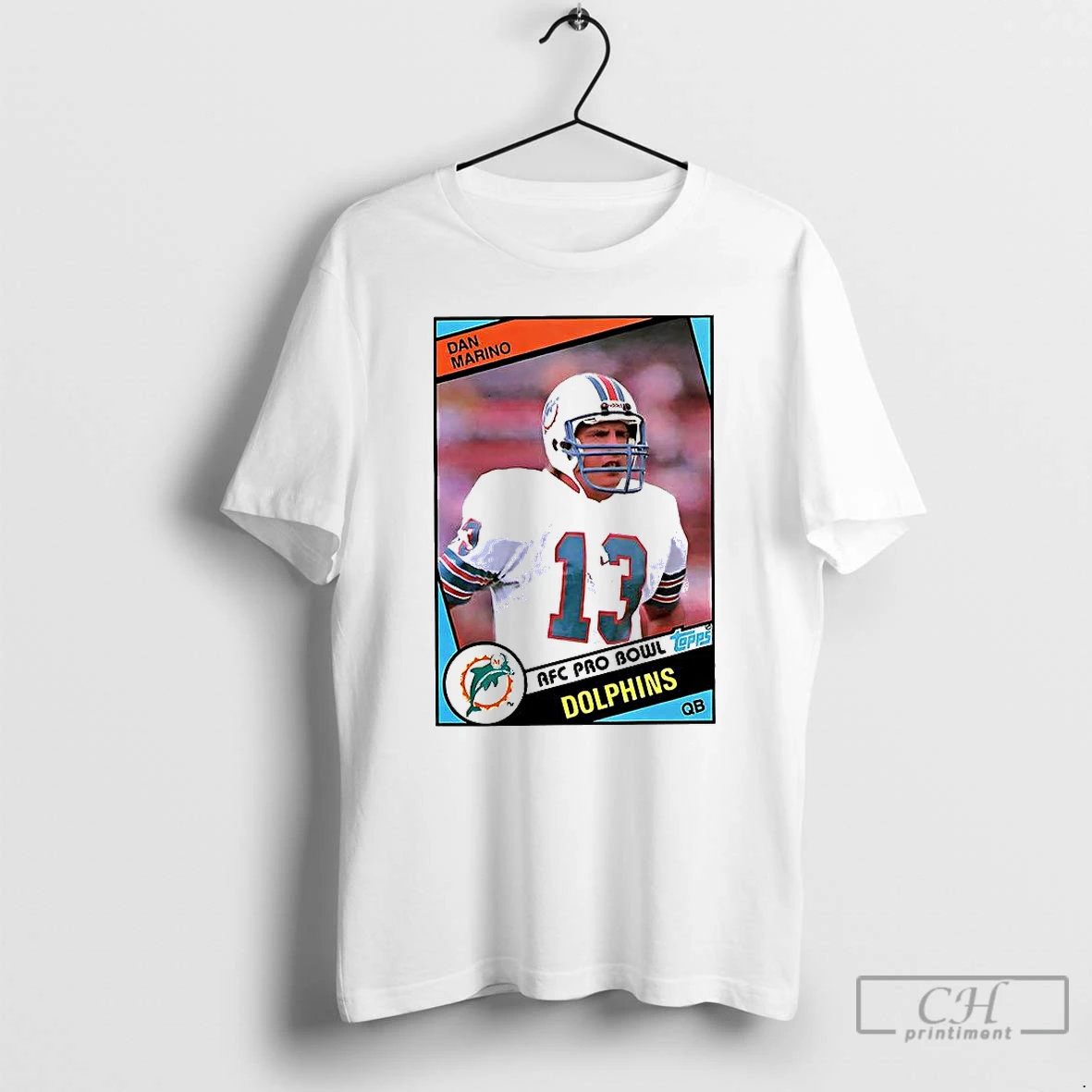 Classic Dan Marino Miami Dolphins Football Afc Pro Bowl Trading Card T Shirts Hoodie