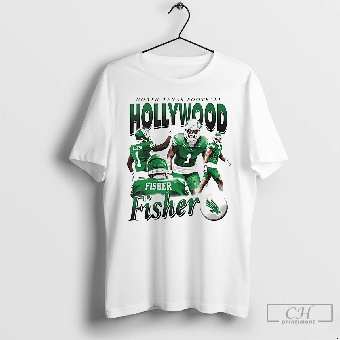 Classic David Fisher Hollywood North Texas Mean Green T Shirts Hoodie