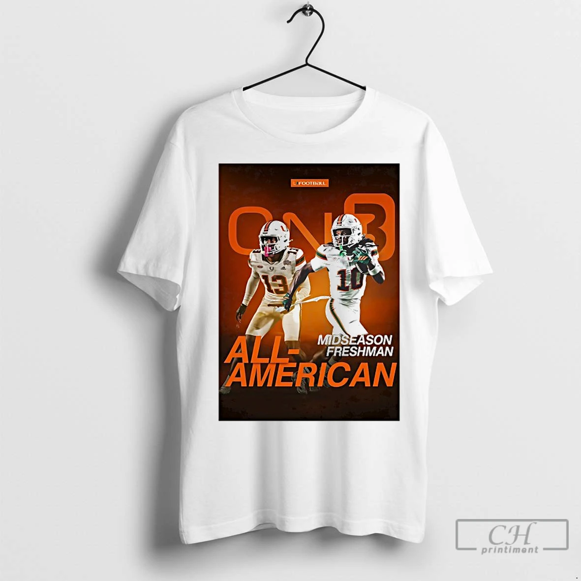 Classic Daylyn Upshaw Malachi Toney Miami Hurricanes All American Midseason Freshman T Shirt