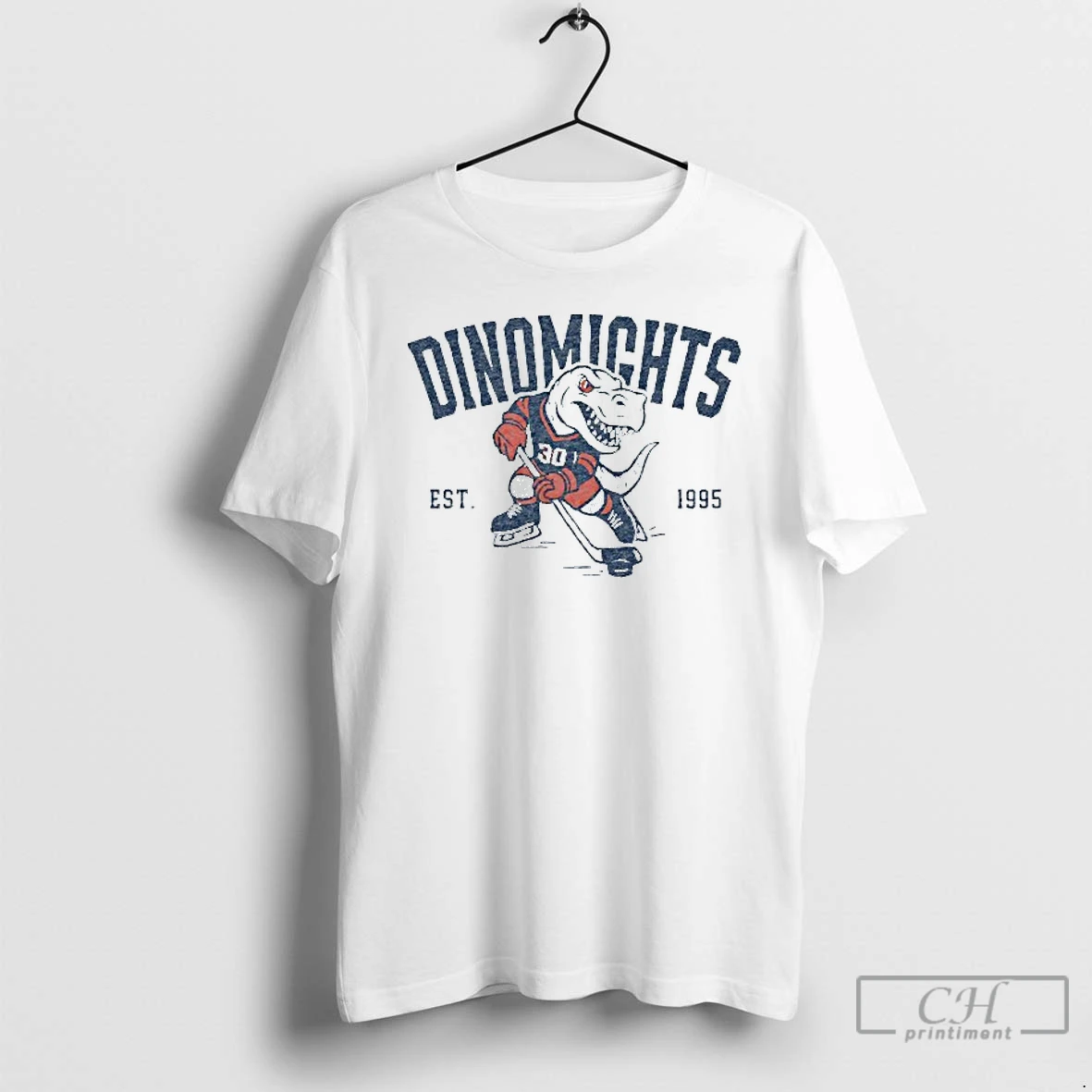 Classic Dinomights Est 1995 Mens White Tee T Shirts Hoodie