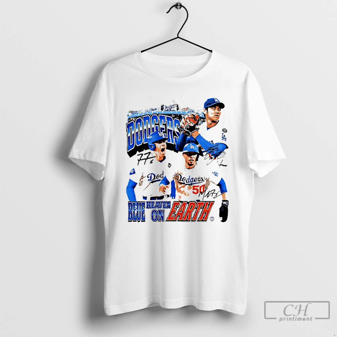 Classic Dodgers Blue Heaven On Earth T Shirts Hoodie