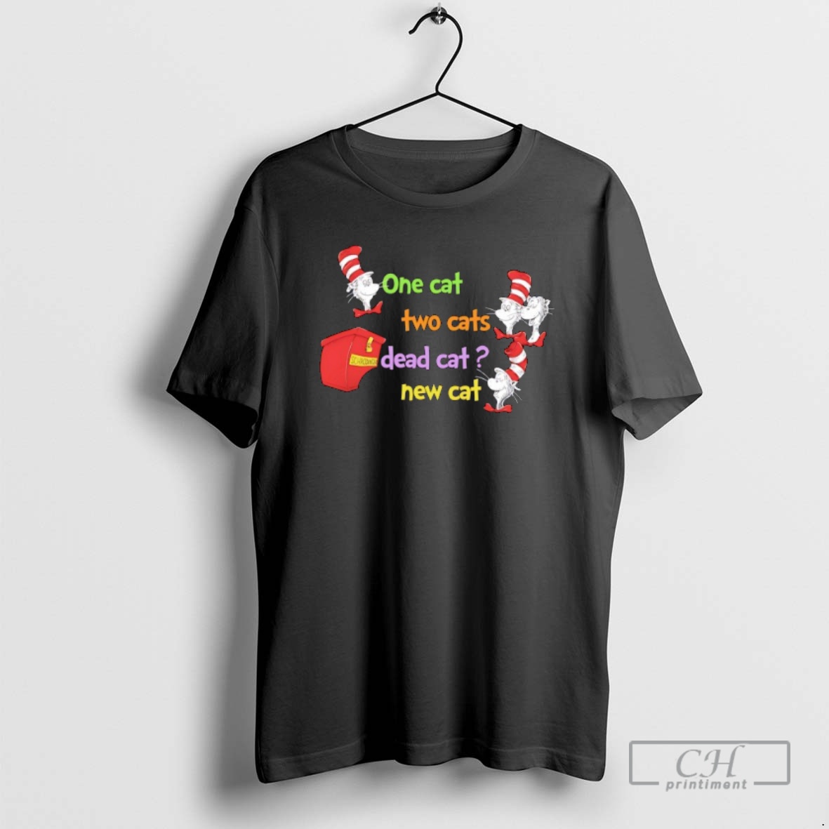 Classic Dr Seuss One Cat Two Cats Dead Cat New Cat Shirt Sweater Hoodie
