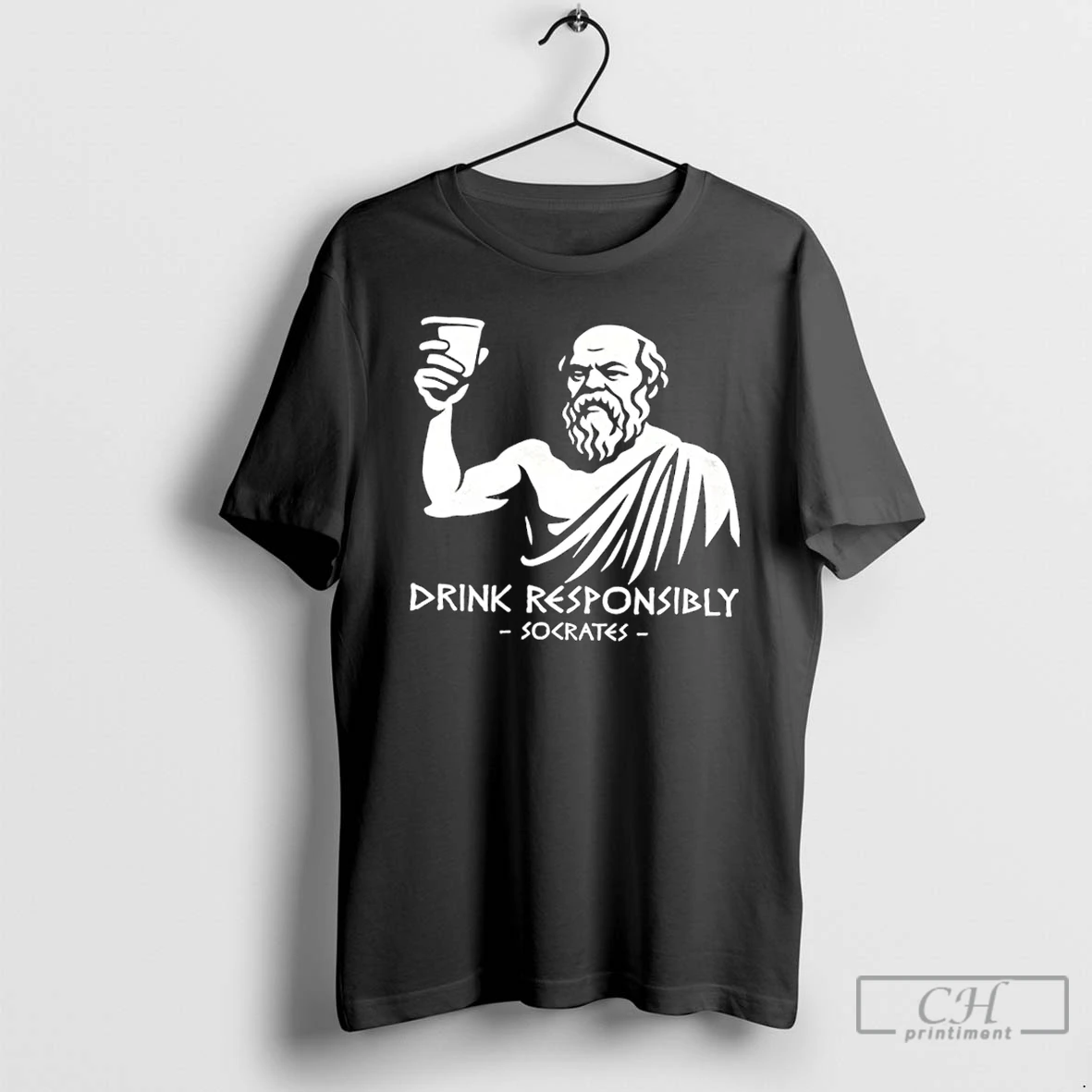 Classic Drink Responsably Socrates T Shirts Hoodie
