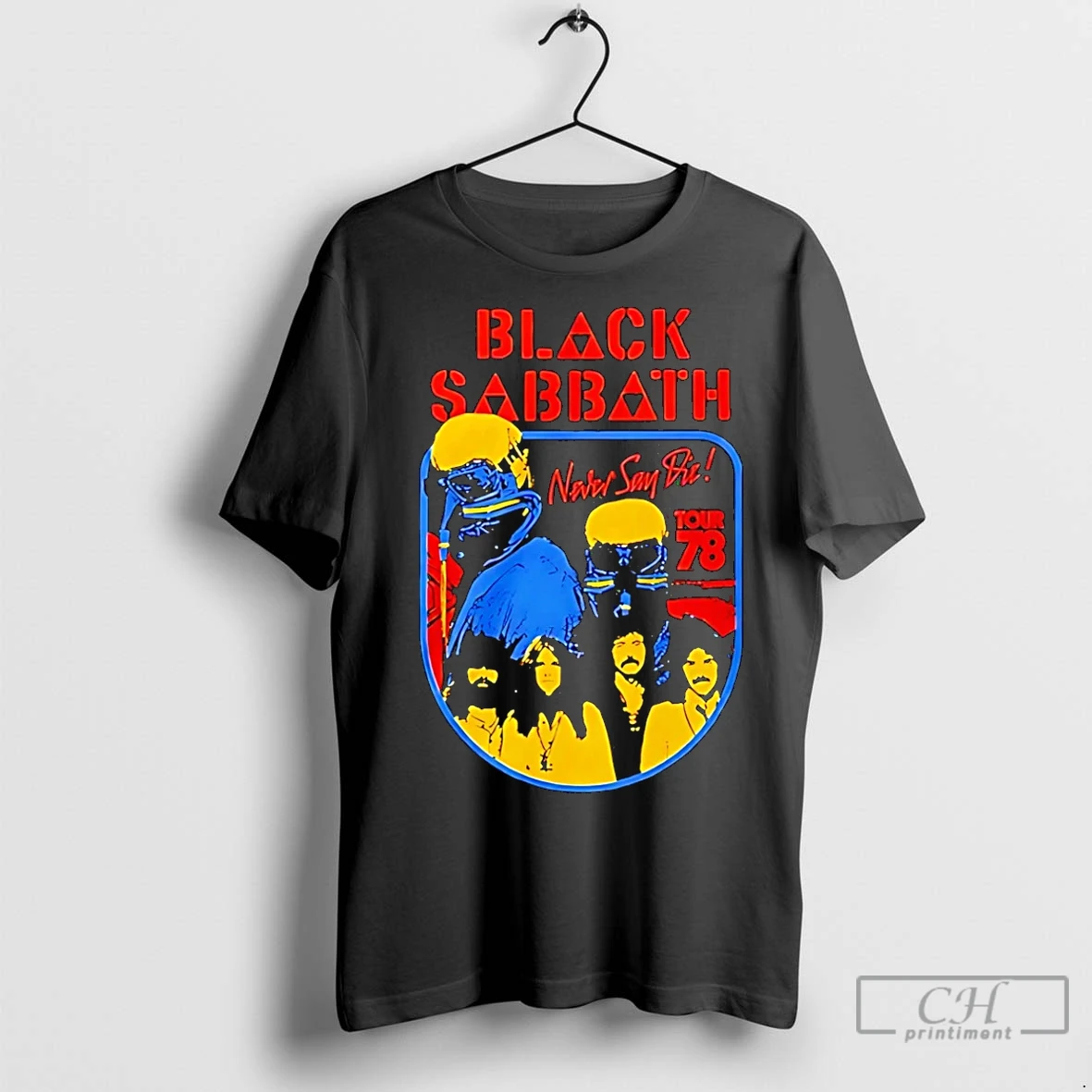 Classic Dubs Prs Wearing Black Sabbath Nara Say Die Tour 78 T Shirt