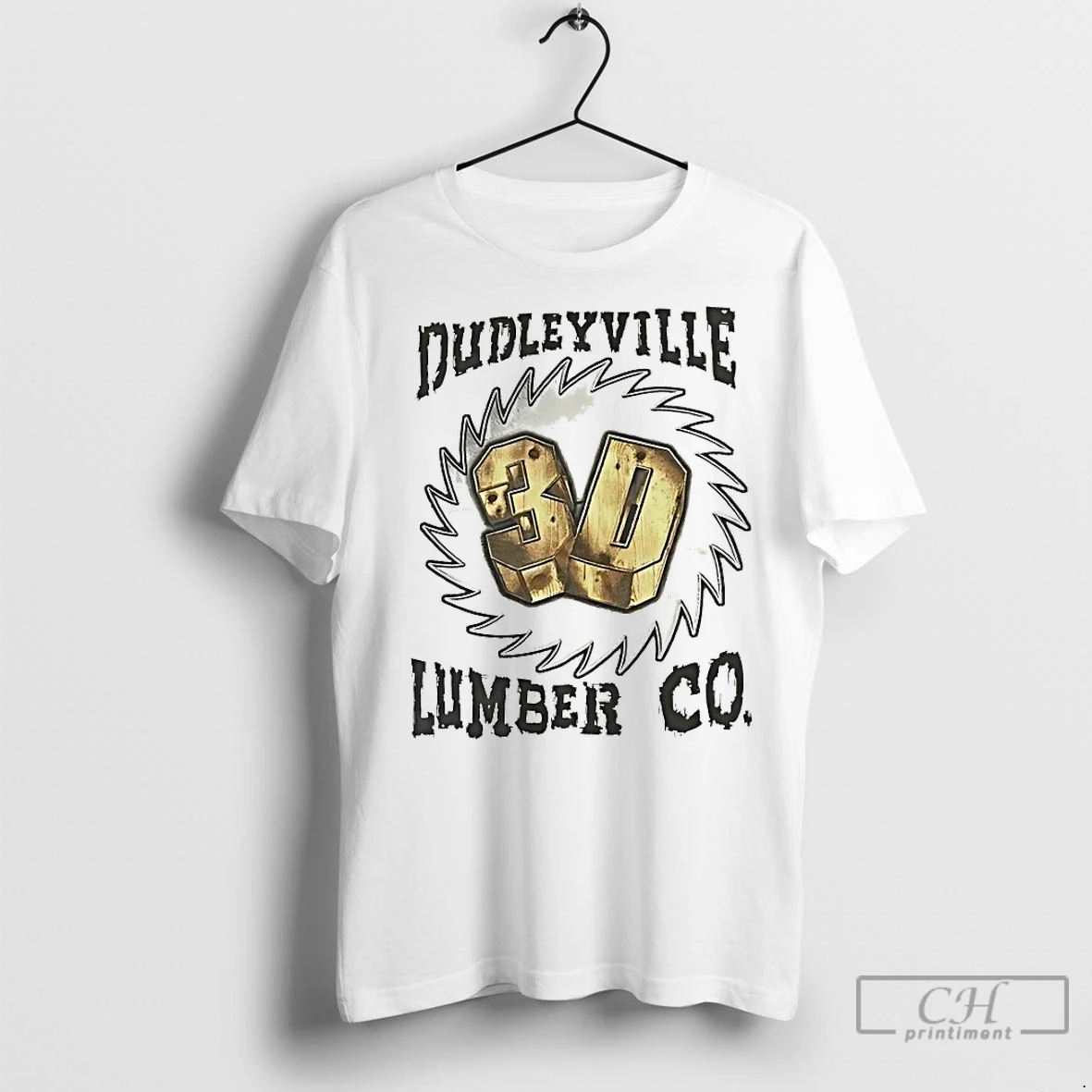 Classic Dudley Boyz 3d Dudleyville Lumber Co We Got Wood Wwe 2 Sided T Shirt