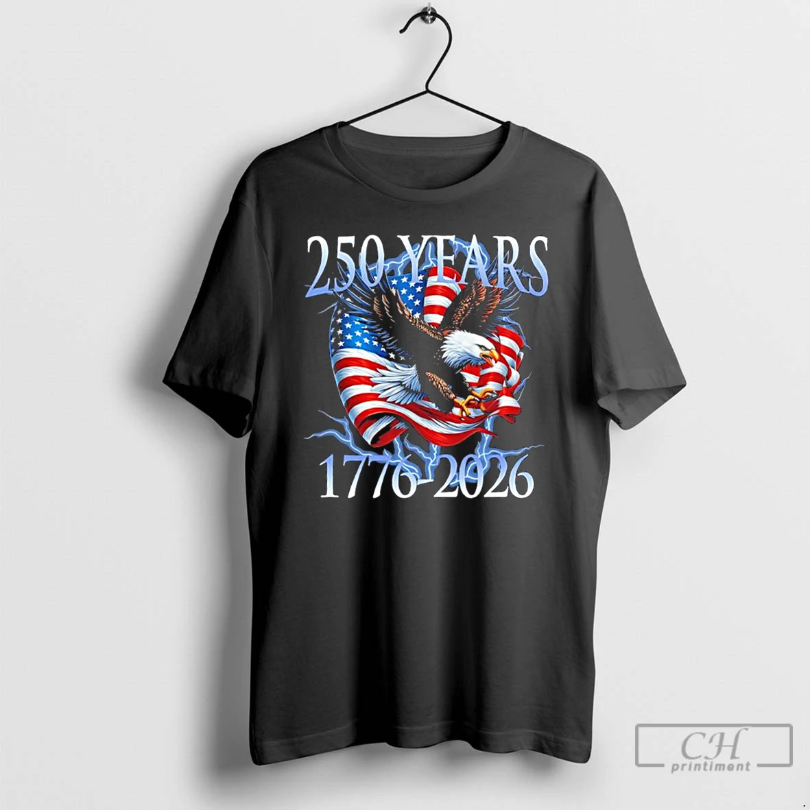 Classic Eagle American Flag 250 Years 1776 2026 250th Birthday America T Shirts Hoodie