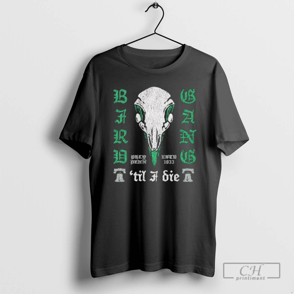 Classic Eagle Skull Bird Gang Til I Die Philadelphia Eagles 1933 Shirt Sweater Hoodie