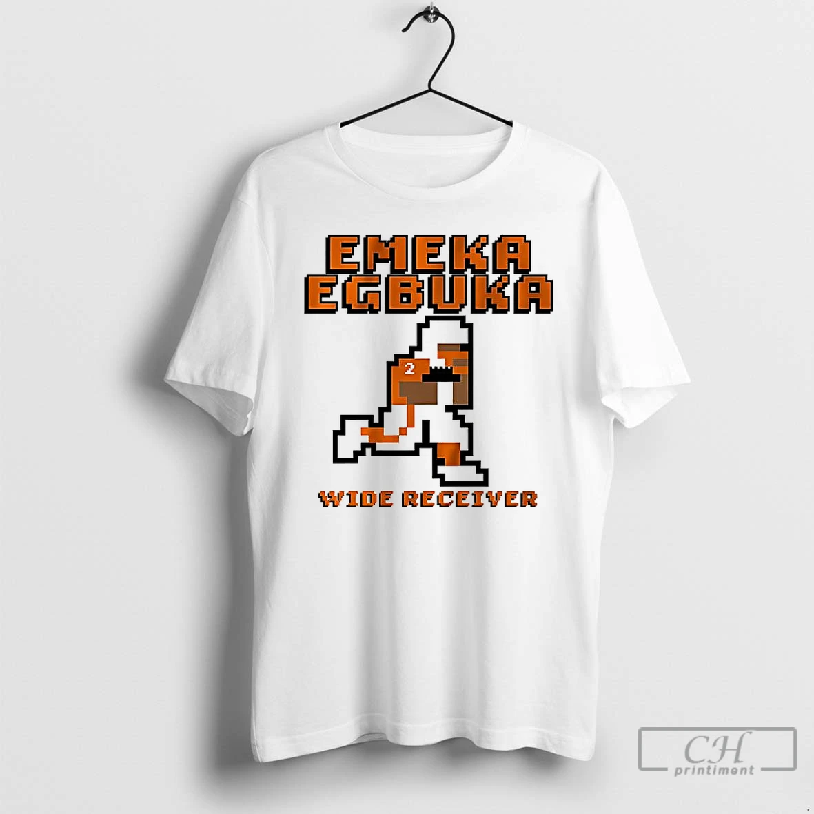 Classic Emeka Egbuka Tampa Bay Buccaneers Football Wide Receiver Retro Baller 8 Bit T Shirts Hoodie