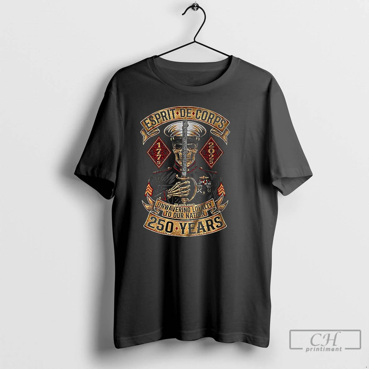 Classic Esprit De Corps Unwavering To Our Nation 250 Years T Shirts Hoodie