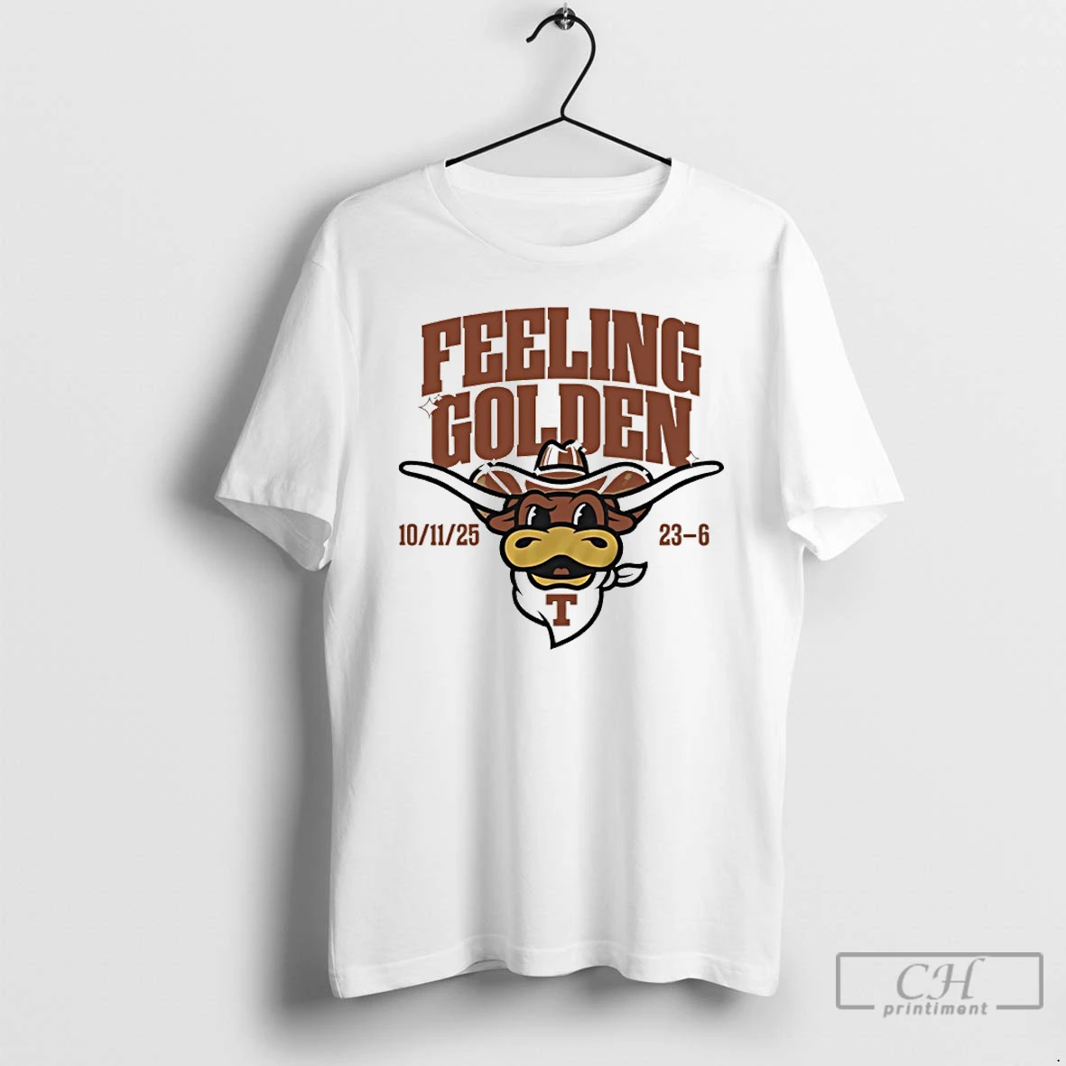 Classic Feeling Golden Texas Longhorns Beat Oklahoma Sooners 23 6 T Shirts Hoodie