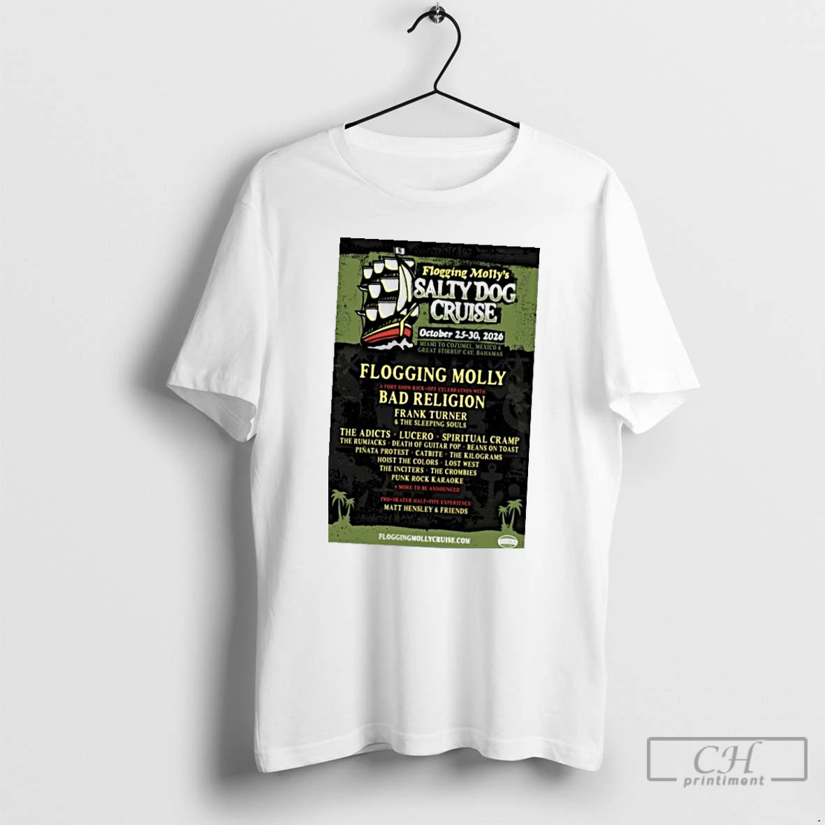 Classic Flogging Mollys Salty Dog Cruise October 25 30 2026 Concert T Shirts Hoodie