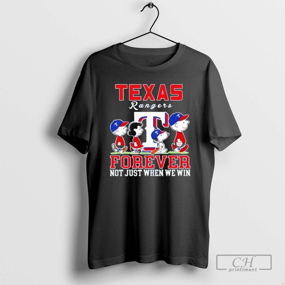 Classic Forever Texas Rangers Snoopy And Peanuts Forever Not Just When We Win Shirt Sweater Hoodie