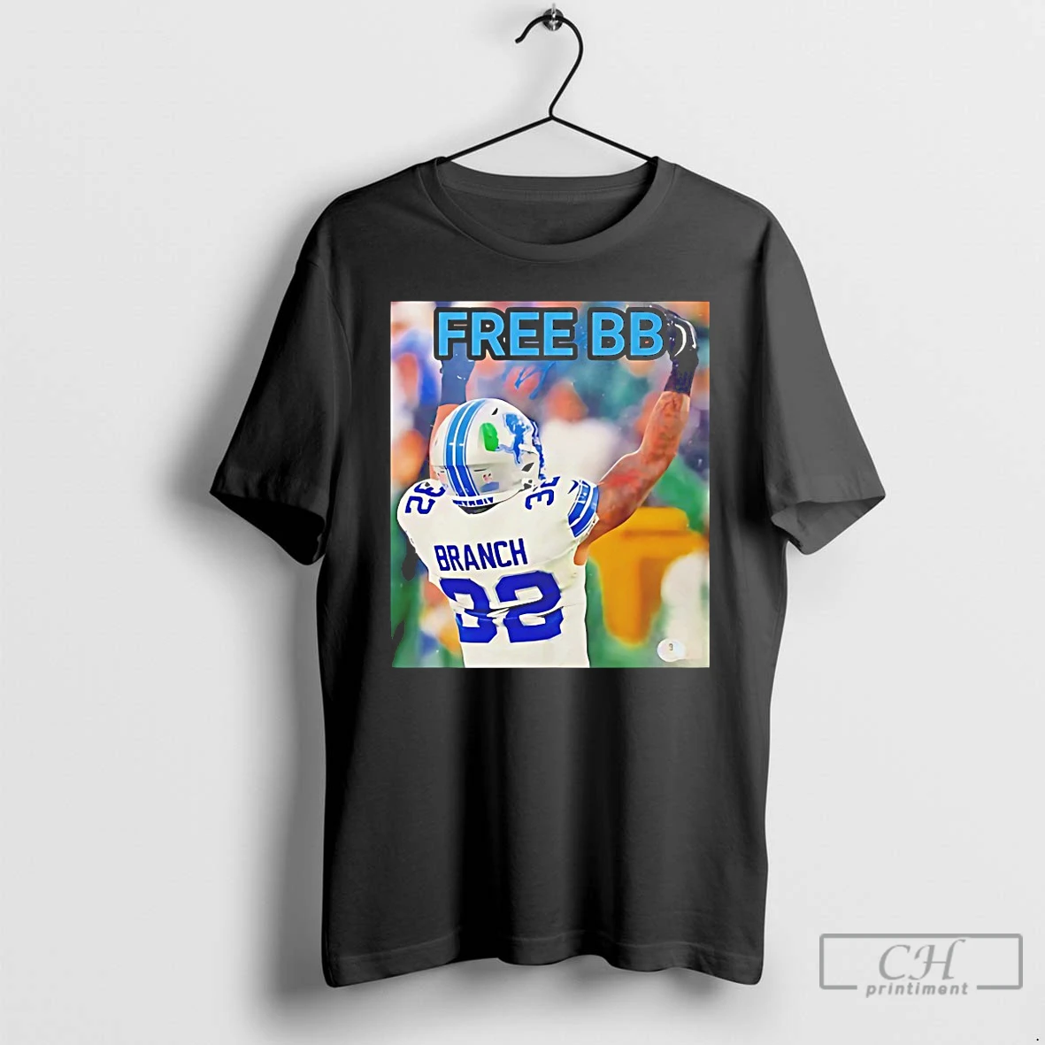 Classic Free Bb Brian Branch Detroit Lions T Shirts Hoodie