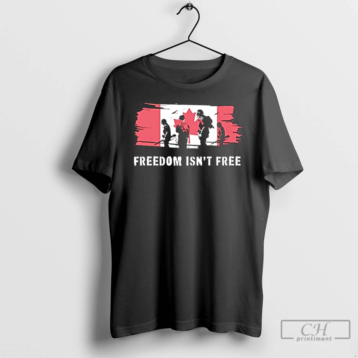 Classic Freedom Isnt Free Canada Flag T Shirts Hoodie