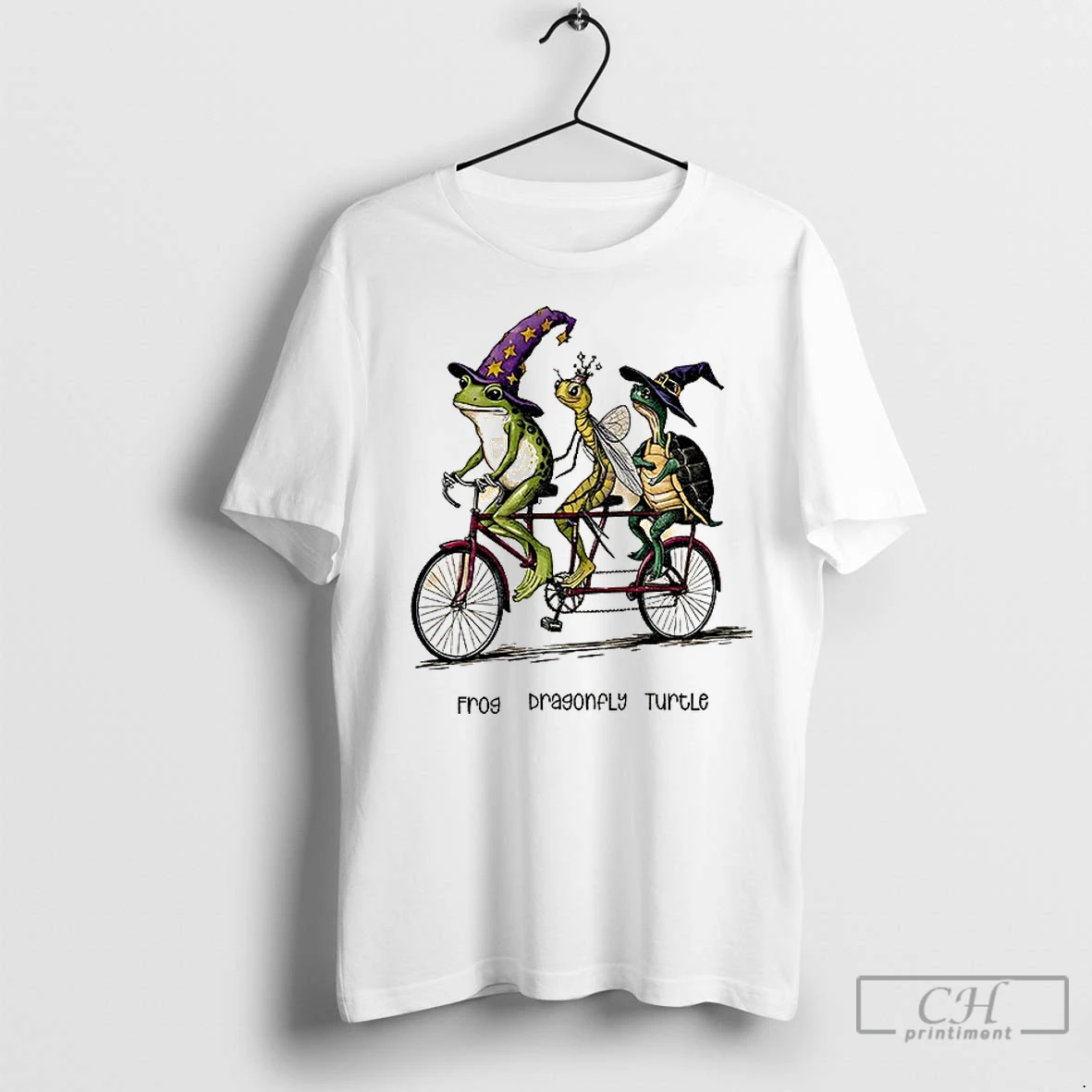 Classic Frog Dragonfly Turtle Witches Fdt Anti Trump Halloween T Shirt