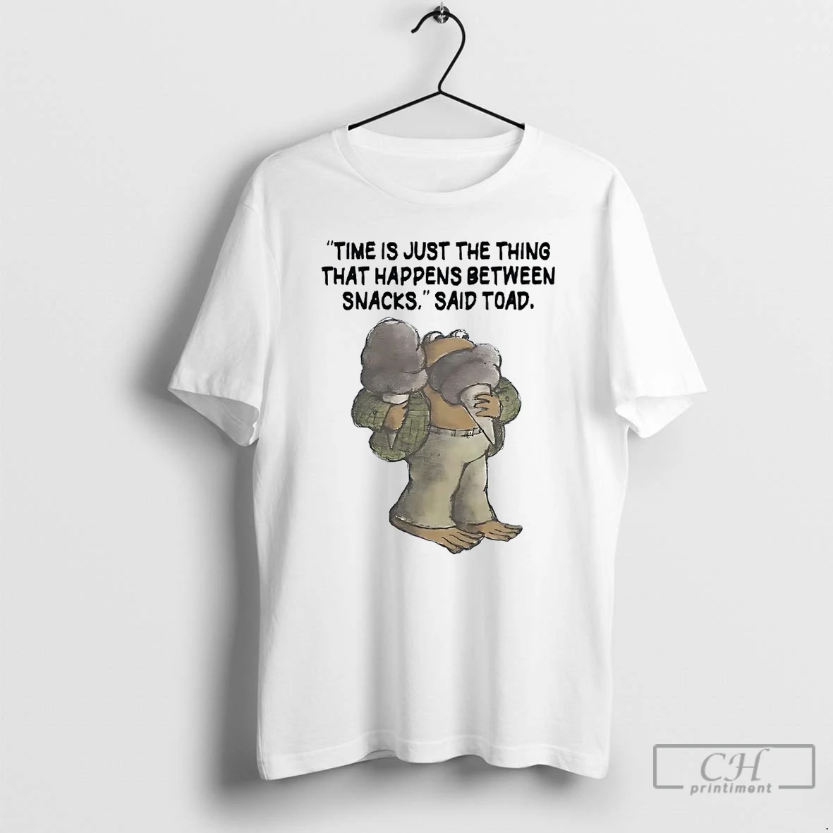 Classic Frog Time Is Just The Thing That Happens Between Snacks T Shirts Hoodie