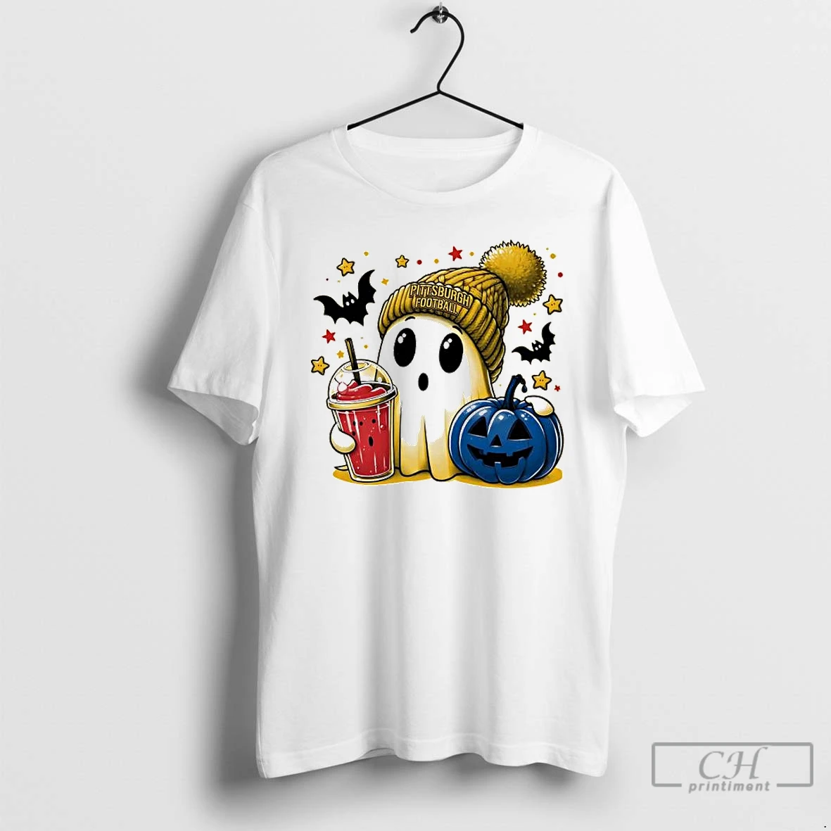 Classic Ghost Halloween X Pittsburgh Steelers Football Beanie Pumpkin Bats T Shirts Hoodie Longsleeve