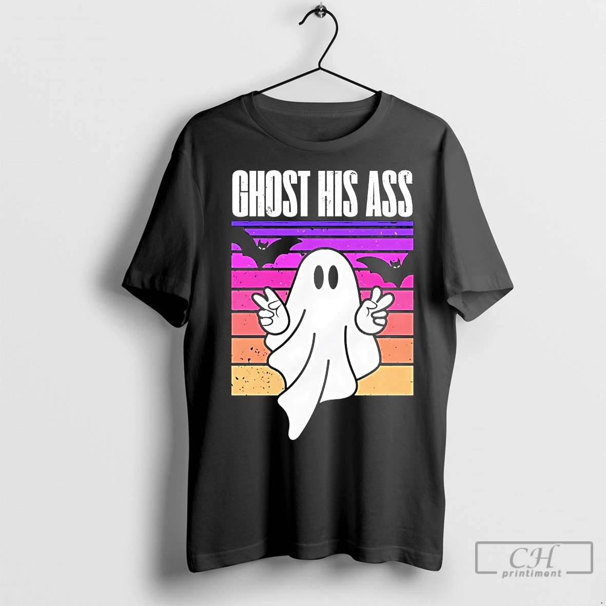 Classic Ghost His Ass Halloween T Shirt
