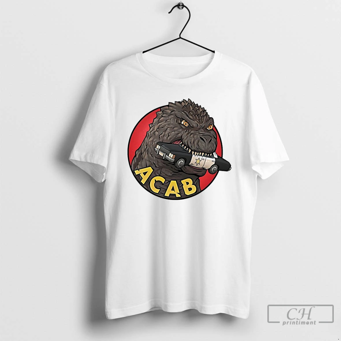 Classic Godzilla Acab Graphic T Shirts Hoodie