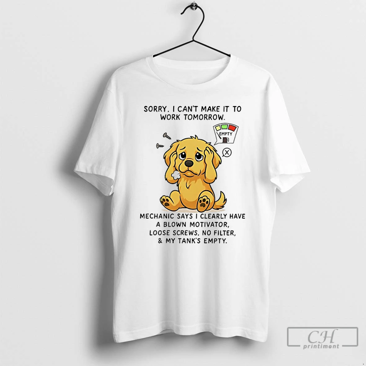 Classic Golden Retriever Sorry I Cant Make It Work Tomorrow T Shirts Hoodie