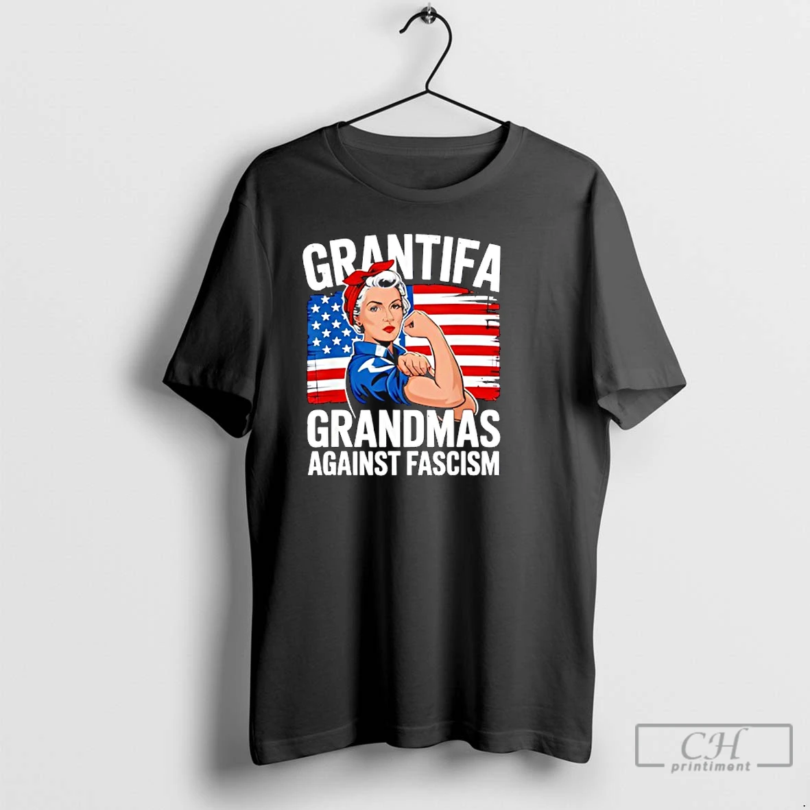 Classic Grantifa Grandmas Against Fascism Flag Resist No Kings T Shirts Hoodie