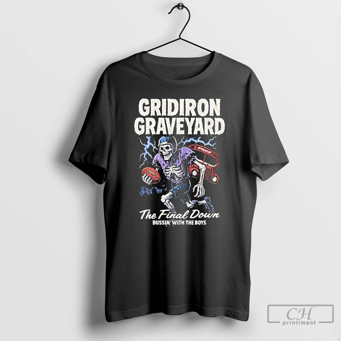 Classic Gridiron Graveyard The Final Down Bussin With The Boys T Shirts Hoodie