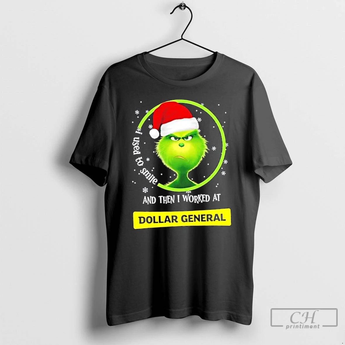 Classic Grinch Christmas I Used To Smile And Then I Worked At Dollar General T Shirts Hoodie