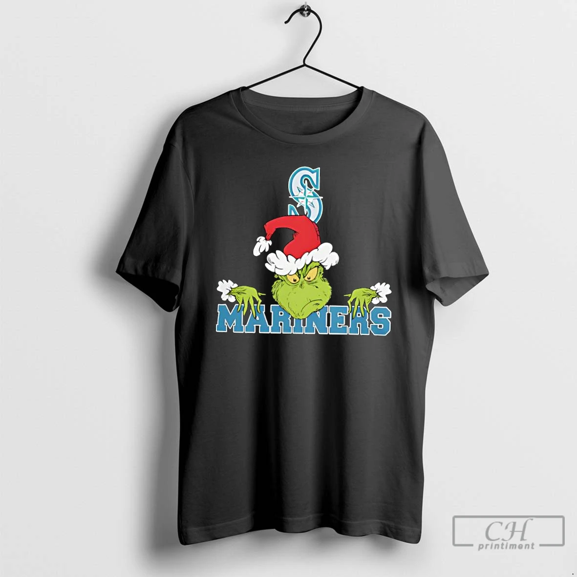 Classic Grinch Seattle Mariners Baseball Logo Hat Christmas T Shirts Hoodie