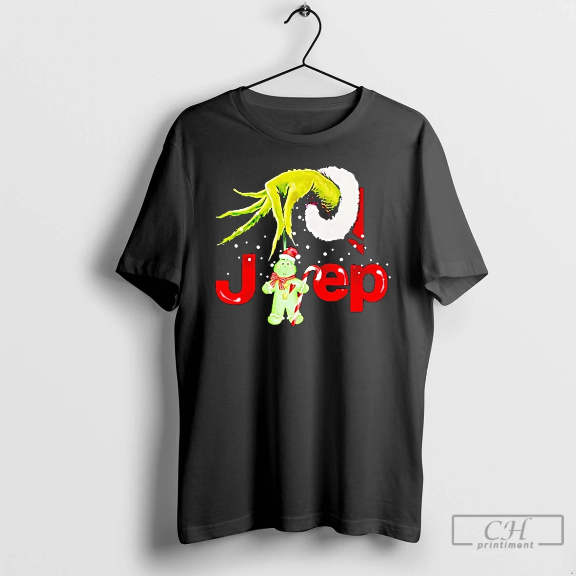 Classic Grinch Hand Jeep Gingerbread Christmas T Shirts Hoodie